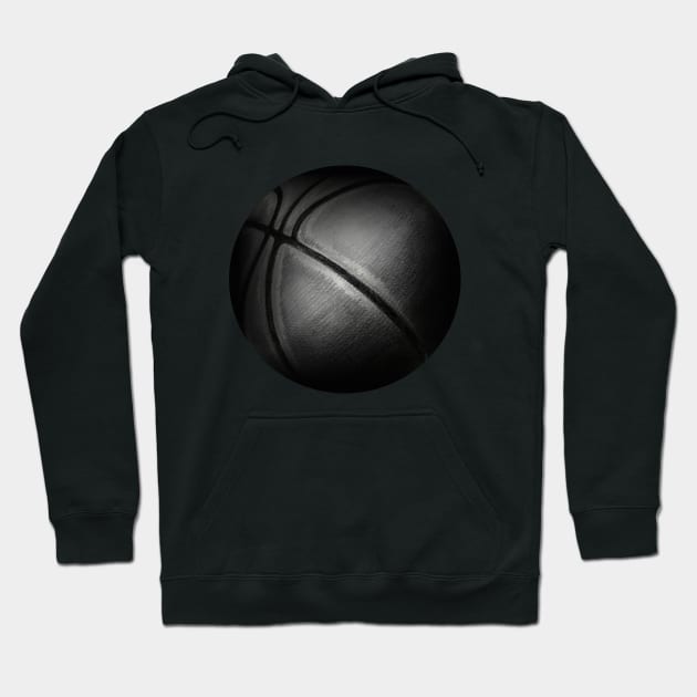 Dark ball || Basketball Hoodie by Aloenalone